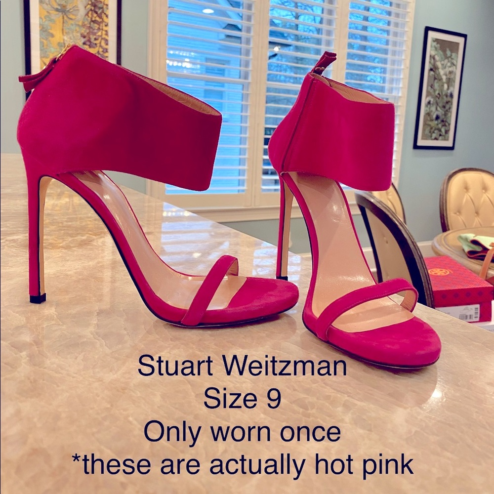 Stuart Weitzman Hot Pink heels